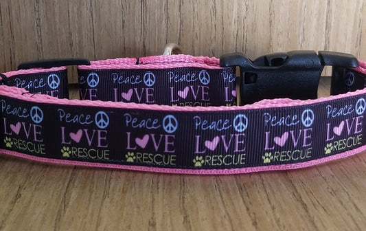 Collar - Peace Love and Rescue