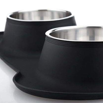 Benepaw Antislip Double Bowl With Silicon Mat