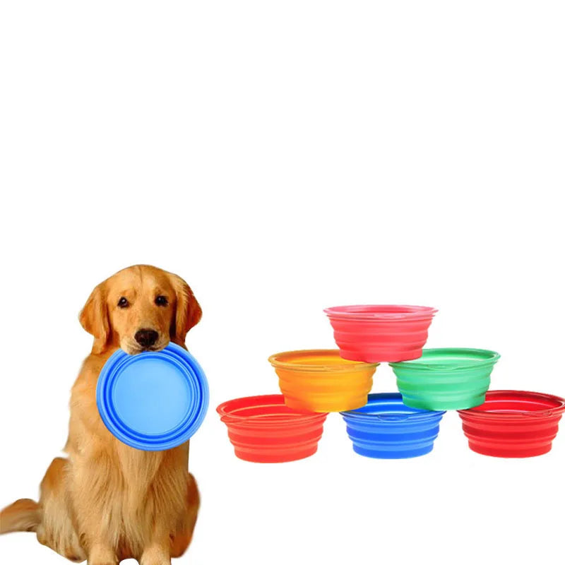 Gamelle pliable en silicone pour chien