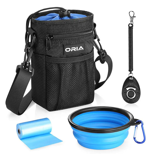 ORIA Outdoor Pet Dog Carrier Bag And Dog Bowl