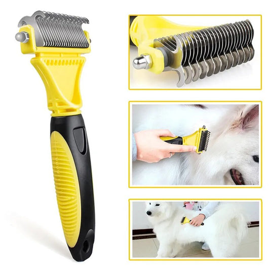 Stainless Double-sided  Dog Comb Brush