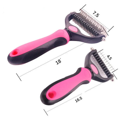 Stainless Double-sided  Dog Comb Brush