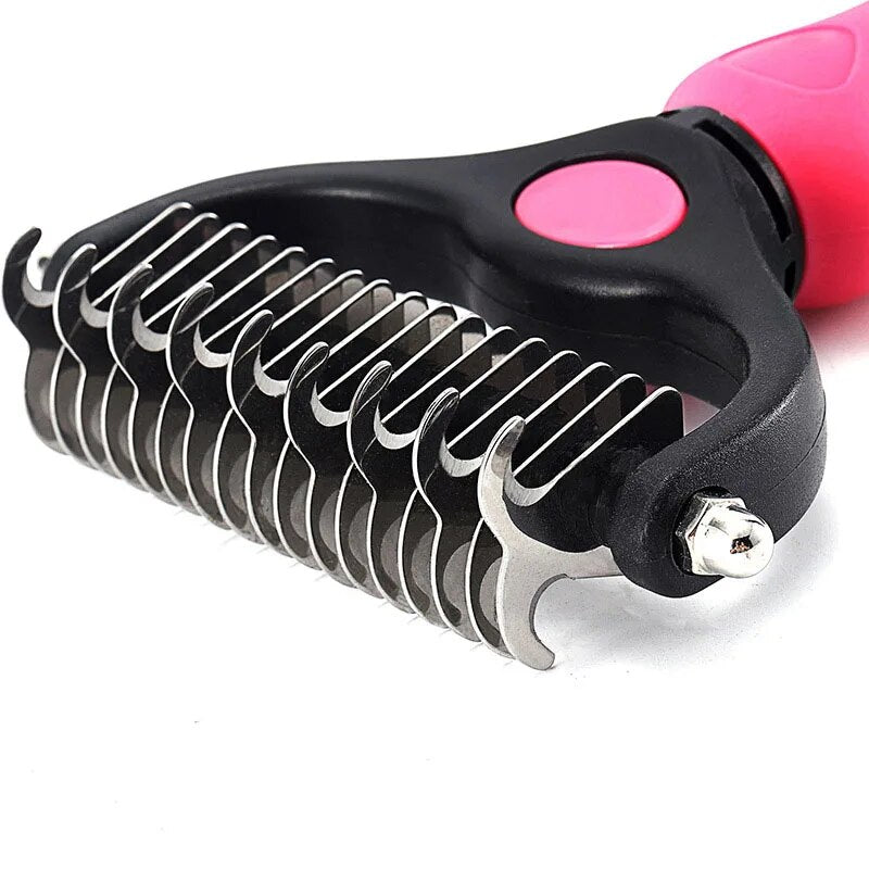 Stainless Double-sided  Dog Comb Brush