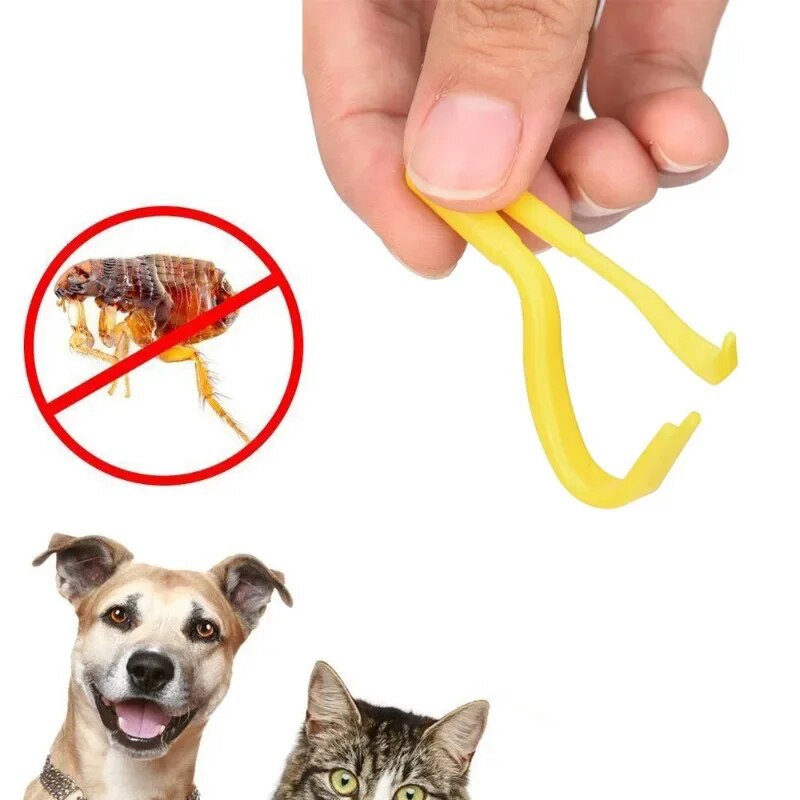 Pet Flea Removal Kit / Dog Ticks Remover Tweezers Dogs