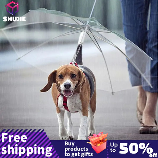 Dog Umbrella Leash Rainproof