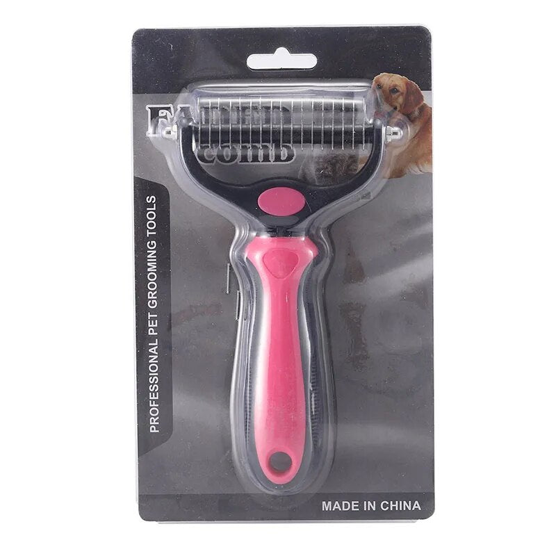 Stainless Double-sided  Dog Comb Brush