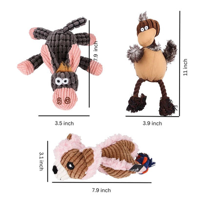 Assorted Dog Toys - 3 pcs