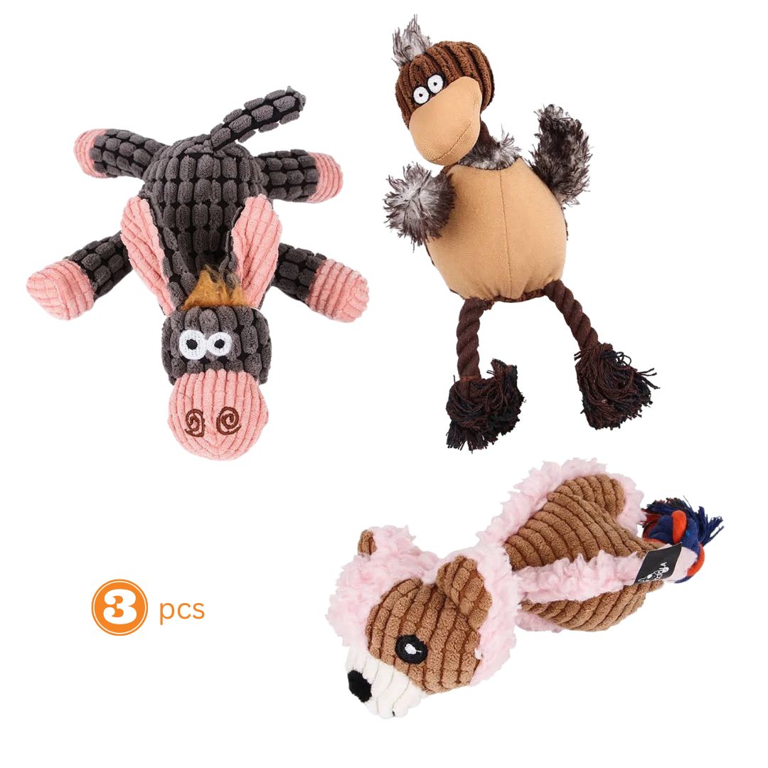 Assorted Dog Toys - 3 pcs